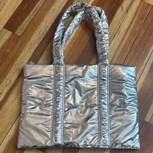 Bath & Body Works Silver Tote Bag